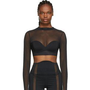Ivy Park x Adidas Mesh Crop Top Black Pack
